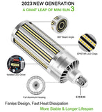 DragonLight 240W Commercial Grade LED Corn Bulb Fanless 3000K Warm White E39 Base 32,400LM - UL Listed