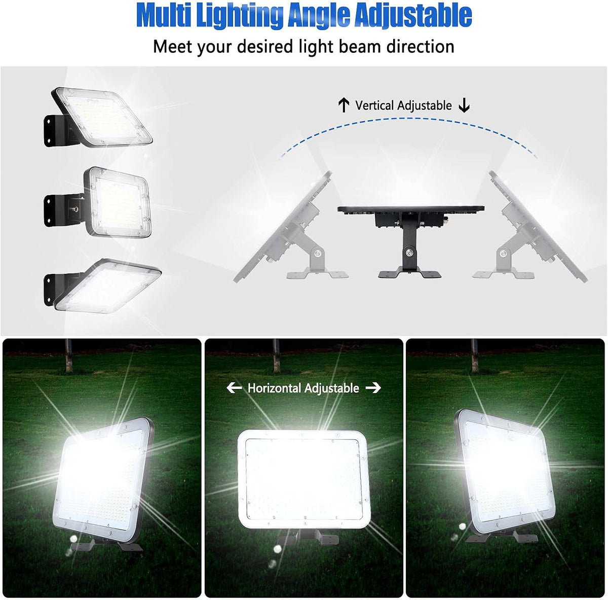DragonLight LED Flood Light Outdoor 300W 45,000LM 5000K, Commercial Grade