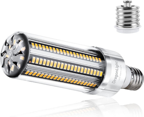 DragonLight 54W LED Corn Bulb 3000K Warm White E26/E39 Base 6,500LM - UL Listed