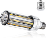DragonLight 50W LED Corn Light Bulb 3000K Warm White E26/E39 Base 6,000LM - UL Listed