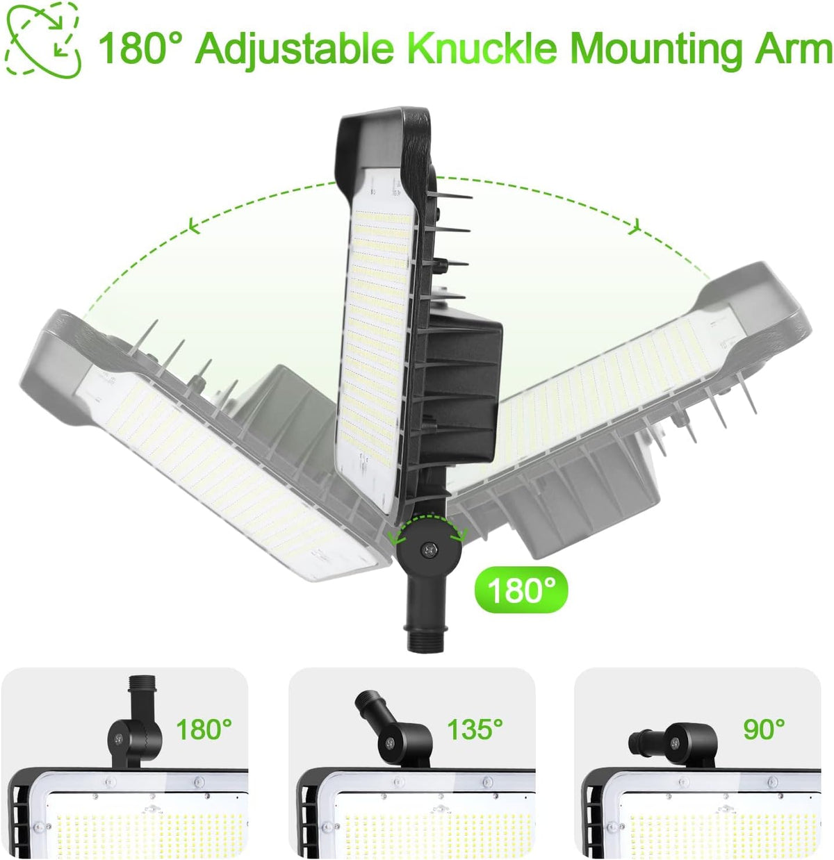DragonLight LED Flood Light Outdoor 240W 5000K 36,000LM, Commercial Grade