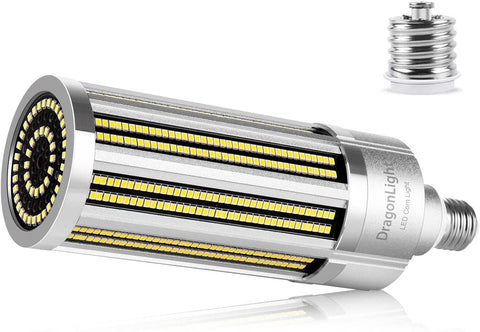 DragonLight 100 Вт, 5000 К, дневной свет, коммерческий класс, светодиодная лампа для кукурузы, безвентиляторная светодиодная лампа с цоколем Mogul E26/E39, 12 000 лм - внесена в список UL