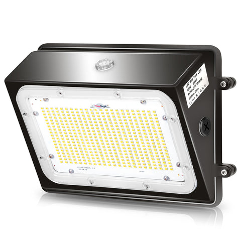 60W LED Wall Pack Light,5000K Daylight,with Dusk-to-Dawn Photocell