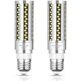 DragonLight 20W LED Corn Bulbs Fanless 6000K Daylight E26 Base 2,400LM [Pack of 2] - UL Listed