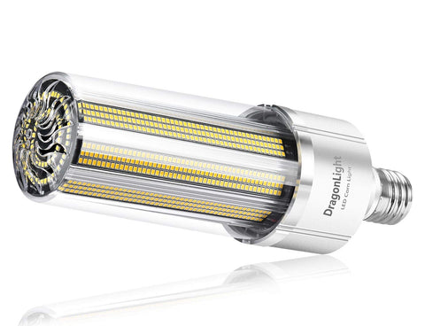 Светодиодная лампа DragonLight 240 Вт, кукурузная, E39 Mogul Base, светодиодная лампа коммерческого класса, 5000K, 32 400 лм [упаковка из 5 шт.] — внесена в список UL 