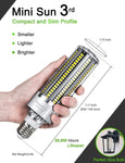 DragonLight 60W 3000K 7,200LM E26/E39 Commercial Grade Corn LED Light Bulb - UL Listed