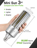 DragonLight 100W Commercial Grade LED Corn Bulb 3000K Warm White E26/E39 Base 12,000LM - UL Listed