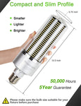 DragonLight 200W 3000K Warm White Commercial Grade Corn LED Light Bulb E39 Mogul Base LED Lamp 27,000LM - UL Listed