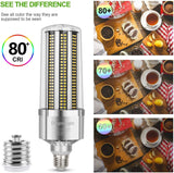 DragonLight 80W Commercial Grade LED Corn Bulb 5000K Daylight E26/E39 Base 9,600LM - UL Listed