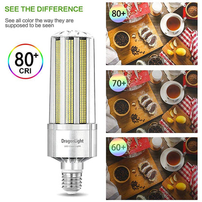 DragonLight 240W Commercial Grade LED Corn Bulb 3000K Warm White E39 Base 32,400LM - UL Listed