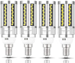 DragonLight 15W 6000K Daylight Super Bright Corn LED Light Bulbs-E12 Base Pack of 4