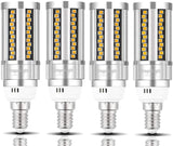 DragonLight 15W 3000K Warm White Super Bright Corn LED Light Bulbs Fanless-E12 Base Pack of 4
