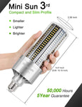 DragonLight 120W Commercial Grade LED Corn Bulb 6000K Daylight E26/E39 Base 14,400LM - UL Listed