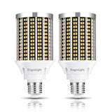 DragonLight 30W 3000K Warm White Super Bright LED Corn Light Bulbs[Twin Value Pack]