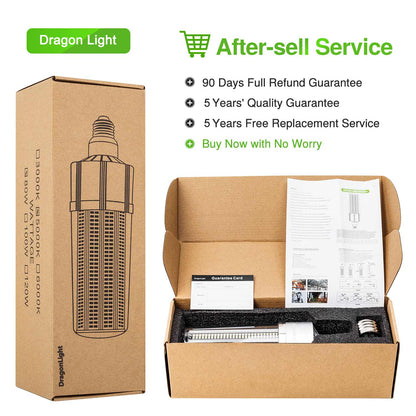 DragonLight 80W Commercial Grade LED Corn Bulb 5000K Daylight E26/E39 Base 9,600LM - UL Listed