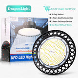 DragonLight LED High Bay Light UFO 240W 36,000LM 0-10V for Commercial Ceiling Lighting