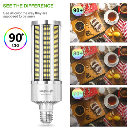 DragonLight 240W Commercial Grade LED Corn Bulb Fanless 6000K Daylight E39 Base 32,400LM - UL Listed