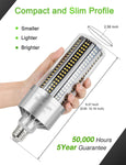 DragonLight 100W Commercial Grade LED Corn Bulb 5000K Daylight E26/E39 Base 12,000LM - UL Listed